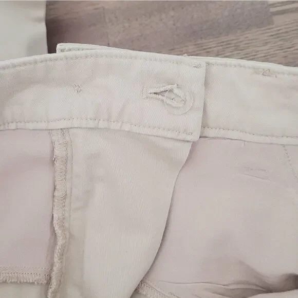 Abercrombie & Fitch Wide Leg High Rise Khaki Pants Size 31/12 - Picture 5 of 7